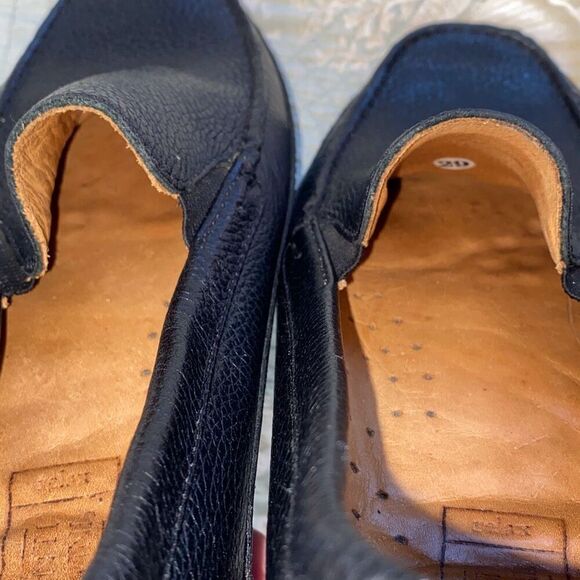 Mercanti Fiorentini Relax Driving Loafers Shoe Black Slip On Moc Toe Mens 10M - Picture 6 of 10